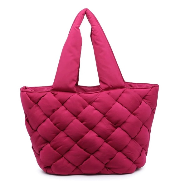 **SOLD**. NWT Sol and Selene INTUITION EAST WEST TOTE MAGENTA (pink) - Picture 6 of 9